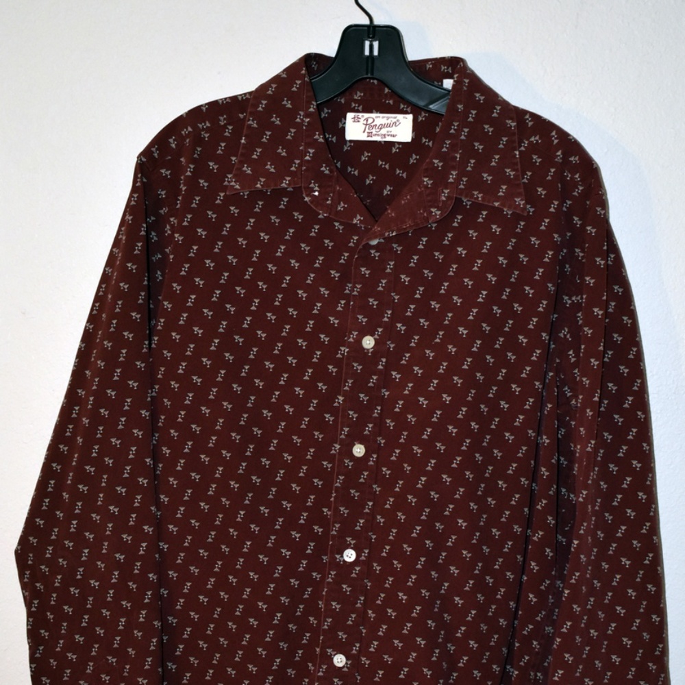 Penguin Casual Button Down Martini Glasses